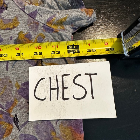 SUPER SOFT KNITS Womens Plus Size‎ 3 Gray Floral Print Short Sleeve T Shirt - Picture 5 of 7